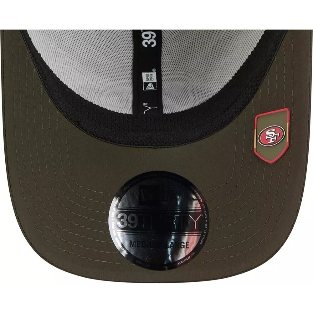 New Era San Fransisco 49ers 39THIRTY Salute To Service Camo Stretch Fit Hat L/XL - Picture 5 of 7